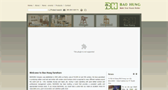 Desktop Screenshot of baohungfurniture.com