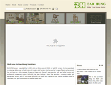 Tablet Screenshot of baohungfurniture.com